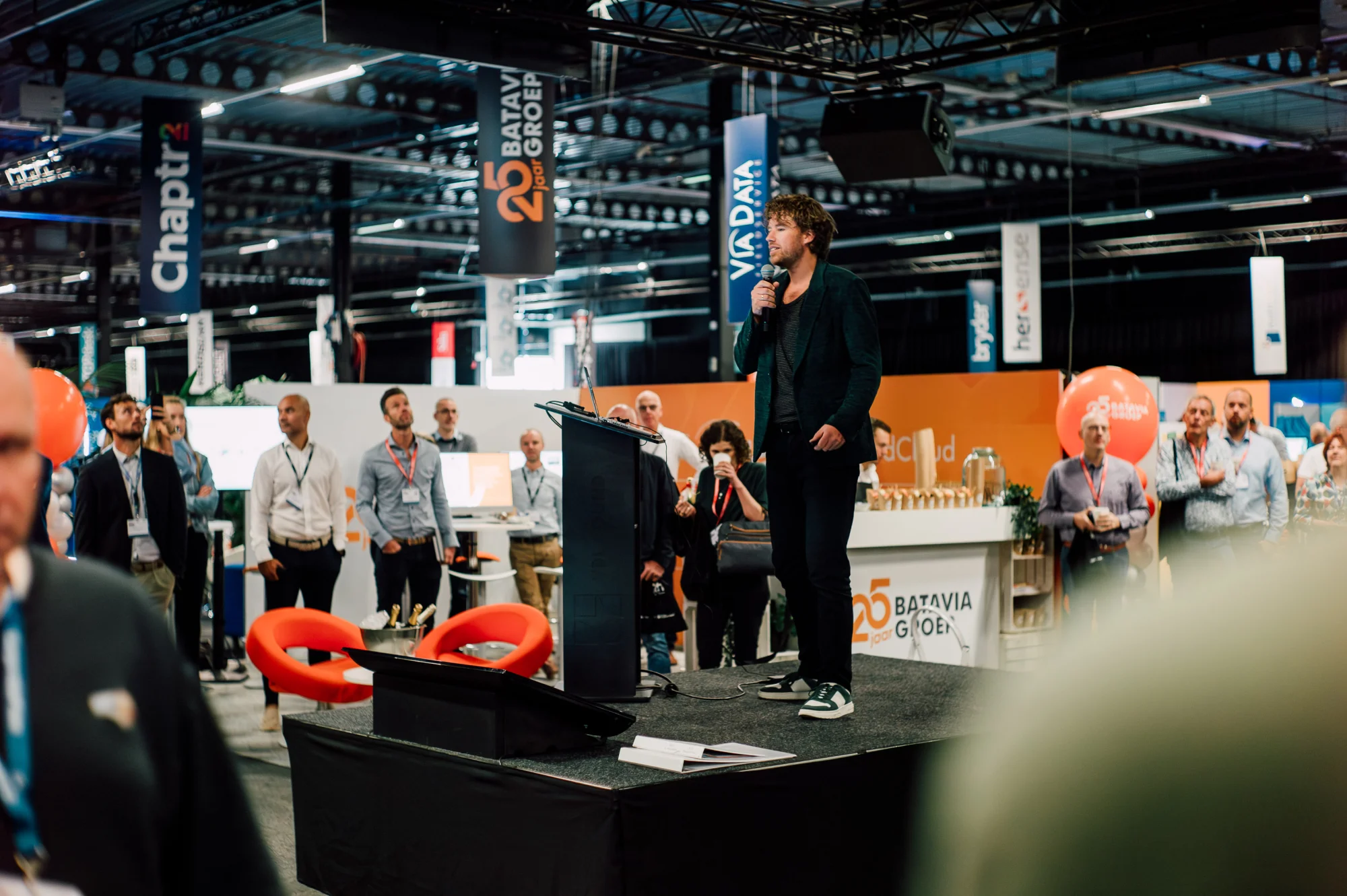 Job van den Berg tijdens een keynote